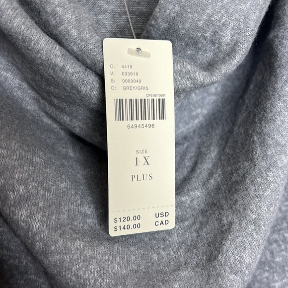 NWT Daily Practice by Anthropologie The Arabella Drapey Dress, gray, soft - Picture 11 of 14